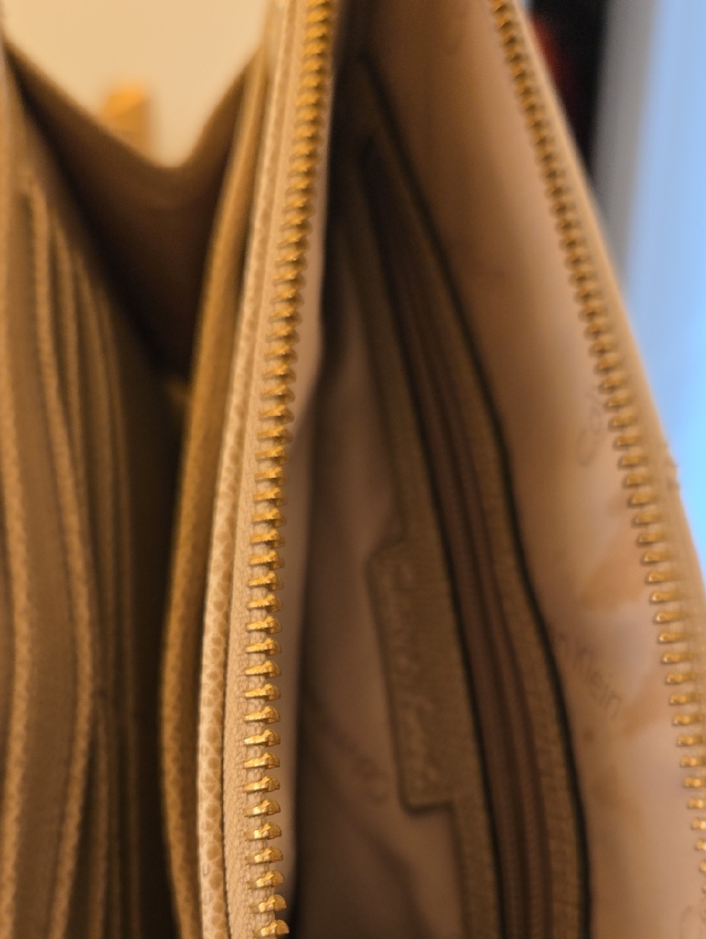 Calvin Klein Two-Tone Cream & Taupe Crossbody Bag - Picture 9 of 9